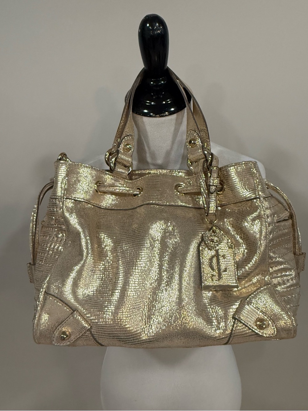 Juicy Couture Metallic Gold Satchel